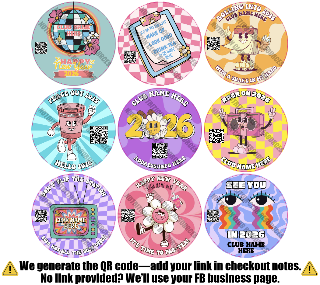 NEW YEARS SET #6 WITH QR CODE