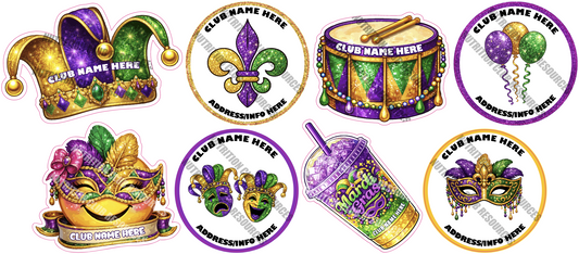 MARDI GRAS SET #8
