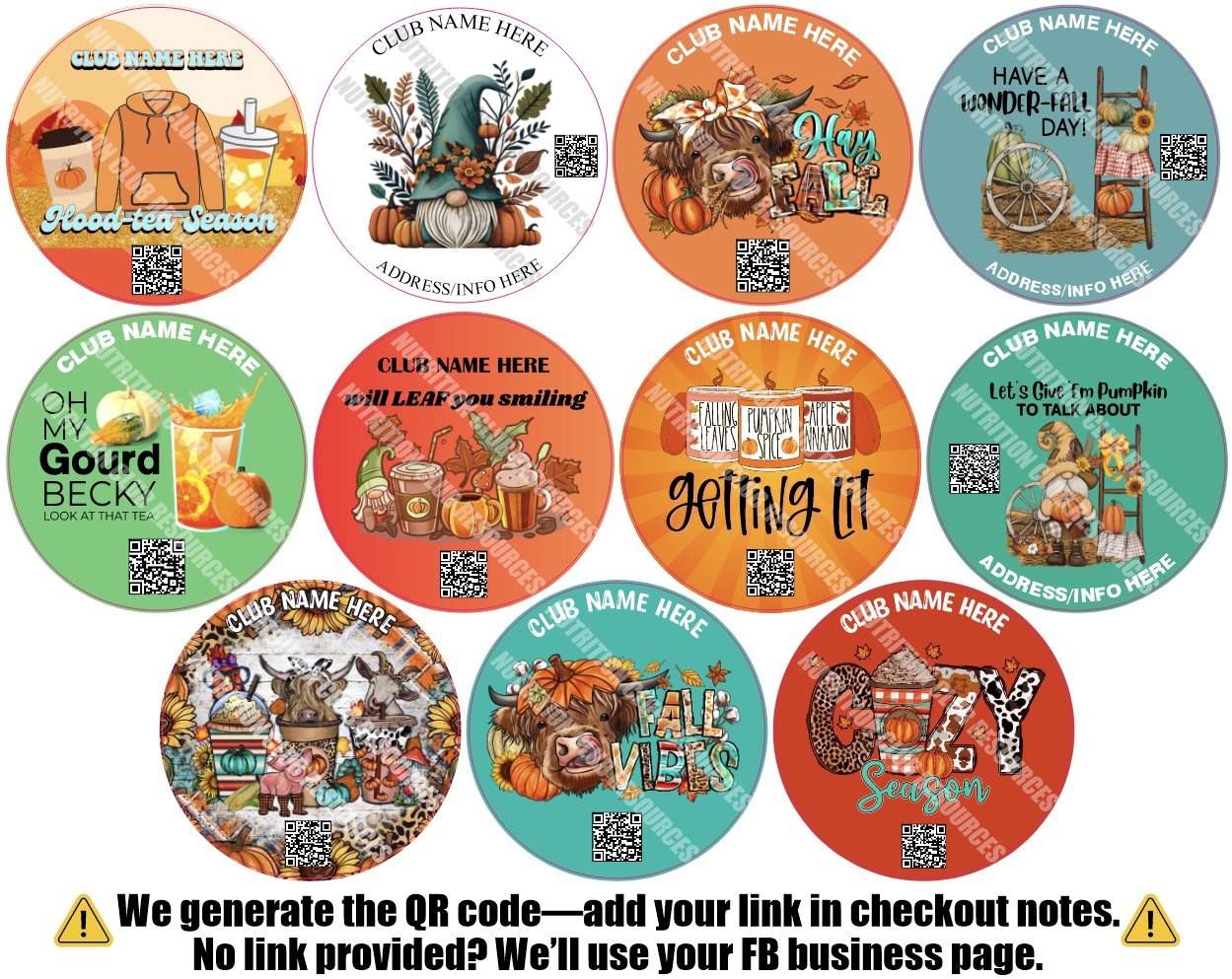 FALL SET #6 WITH QR CODE