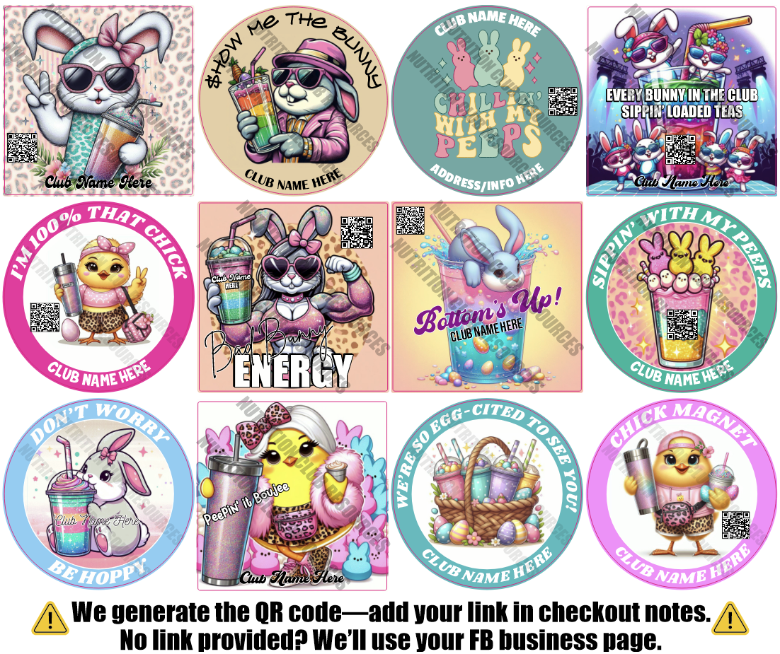 EASTER SET #1 WITH QR CODE