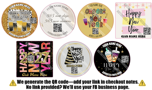 NEW YEARS SET #4 WITH QR CODE