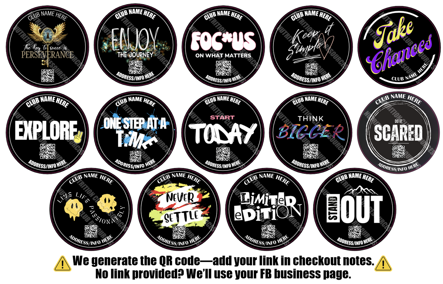POSITIVE SET #5 WITH QR CODE