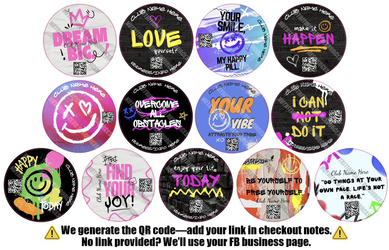 POSITIVE SET #9 WITH QR CODE
