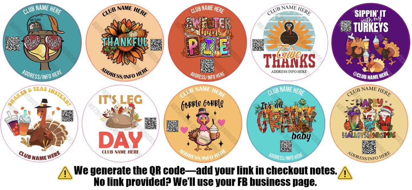 THANKSGIVING SET #5 WITH QR CODE