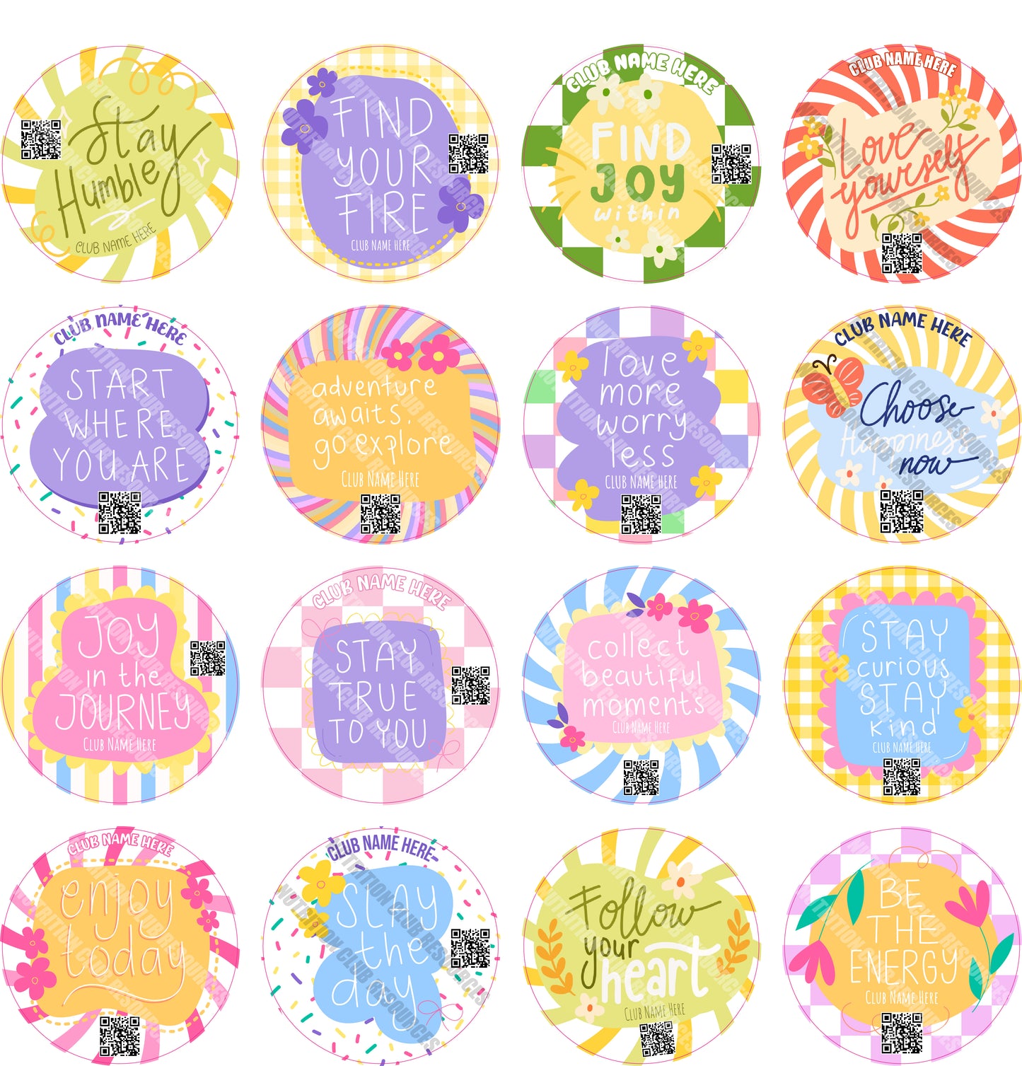 POSITIVE SET #109 WITH QR CODE