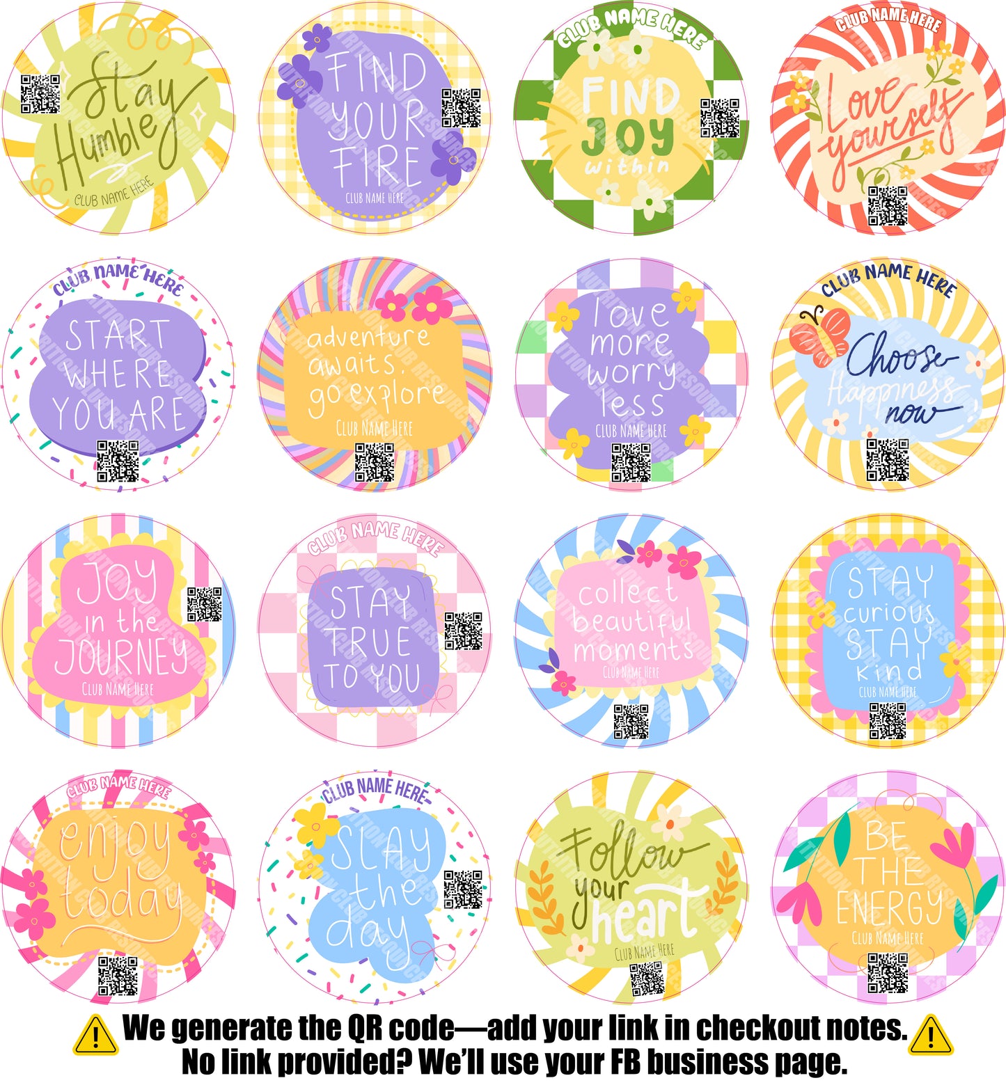 POSITIVE SET #109 WITH QR CODE